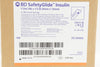 BD 305932 SafetyGlide U-100 Insulin Syringe 1/2ml  29G x 1/2nch - Box of 100