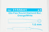 Medtronic Xomed 3155641 Oto-Flex Round Diamond Bur Orange/White 1.0mm
