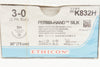 Ethicon K832H 3-0 Perma-Hand Silk Stre SH 26mm 1/2c, 30inch - Box of 36