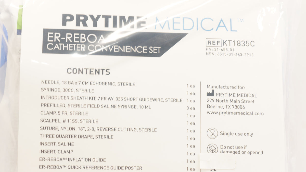 Prytime Medical KT1835C ER-Reboa Catheter Convenience Set – Imedicsales