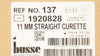 Busse 137 Sterile 11mm Straight Curette - Box of 22