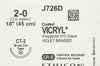 Ethicon J726D 2-0 Coated VICRYL Stre CT-2 26mm 1/2c Taper, 18inch