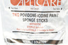 Aplicare ORF20015S Two Povidone-Iodine Paint Sponge Sticks 8inch