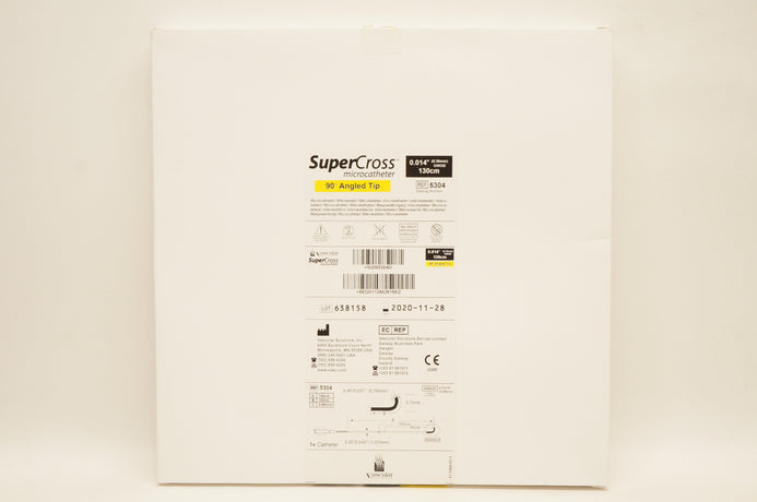 Vascular 5304 SuperCross Microcatheter 90 Degree Angled Tip 0.014
