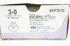 Ethicon VCP761D 3-0 VICRYL Plus CP-2 26mm 1/2c Reverse Cutting, 18in - Box of 12