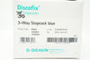 Braun Medical D300 Discofix 3-Way Stopcock Blue - Box of 30