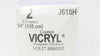Ethicon J618H 2 Coated Vicryl Violet Braided 54inch (x) - Box of 36