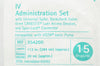 Braun 354205 IV Administration Set 112inch x 20mL 15Drops/mL