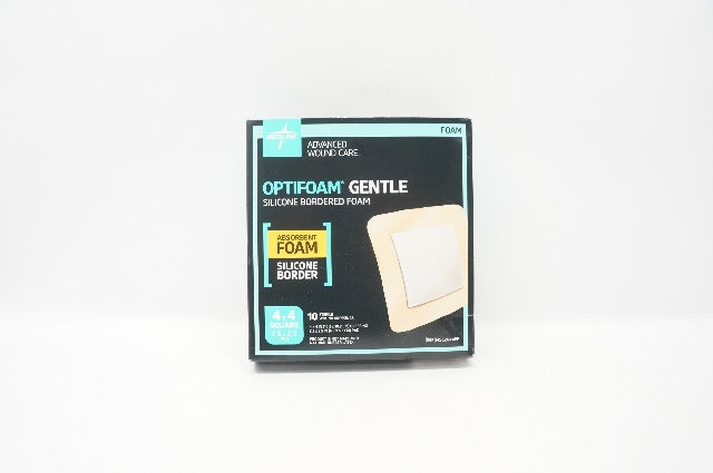 Medline MSC2044EP Optifoam Gentle Border Foam Dressing 4 x 4inch - Box ...