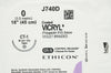 Ethicon J740D 0 Coated VICRYL Polyglactin 910 Stre CT-1 36mm 1/2c Taper, 18inch