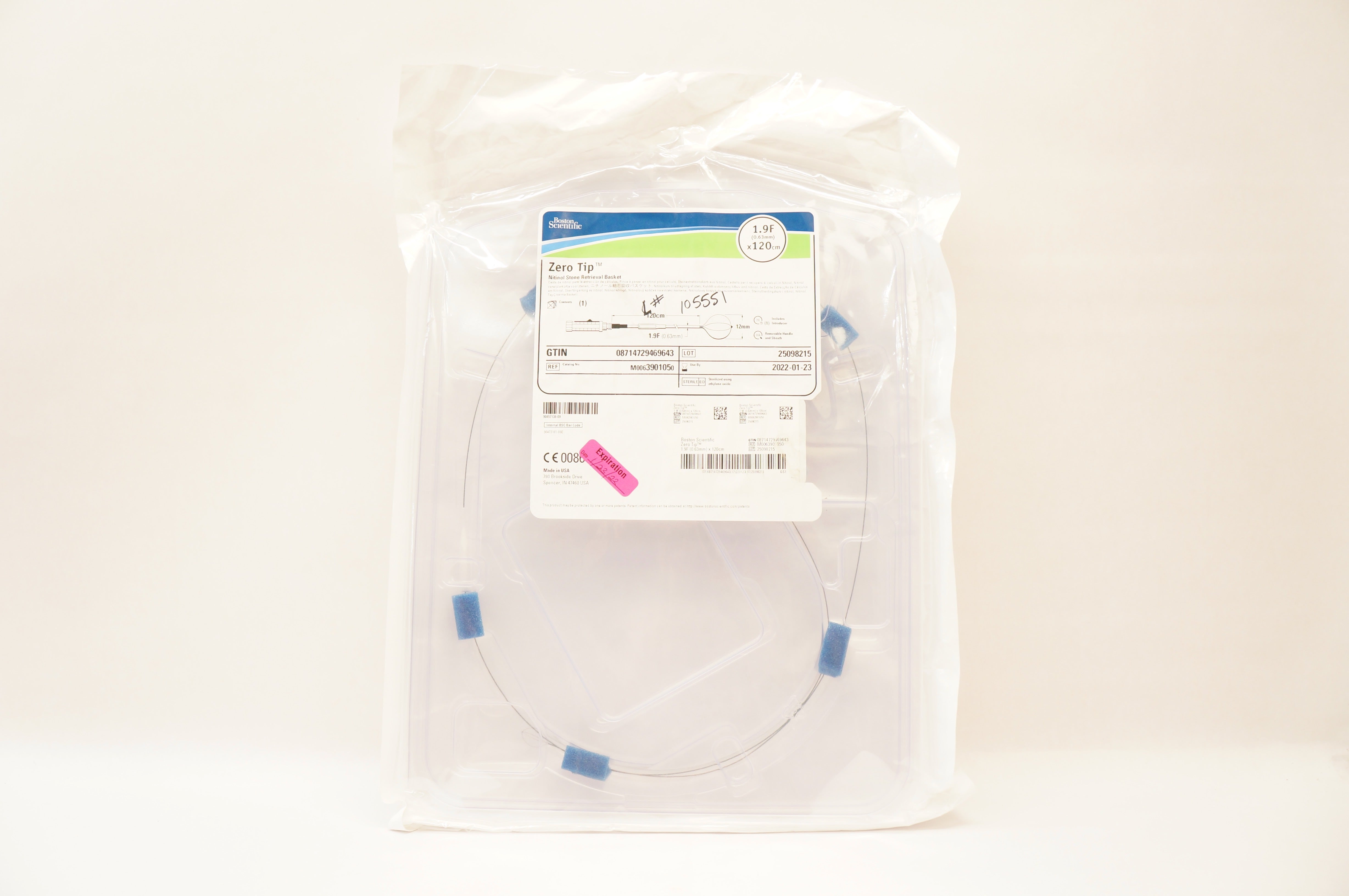 Boston Scientific M0063901050 Zero Tip Stone Retrieval