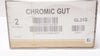 Ethicon GL31G 2 CHromic Gut Naturally BROWN 1X60inch LOOPED TP-1 (x) -Box of 12