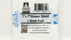 Shower Shield 7 inch x 7 inch, 1 Week Pack