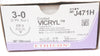 Ethicon J471H 3-0 Coated Vicryl Absorbable Stre CP-1 36mm 1/2 36In - Box of 33