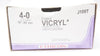 Ethicon J109T 4-0 Coated Vicryl Undyed Braided 18In Stre - Box of 20 (x)