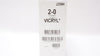 Ethicon J339H 2-0 Coated Vicryl Stre CT-1 36mm 1/2c Taper, 27inch - Box of 31