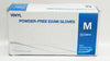 Caring SB512 Vinyl Powder-Free Exam Gloves, Size M - Box of 150