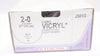 Ethicon J581G 2-0 Suture Coated Vicryl XLH 70mm 1/2c Taper 27In - Box of 12 (x)