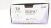 Ethicon J839D 2-0 VICRYL Stre CT-1 36mm 1/2c Taper 18 inch (x) - Box of 12