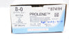 Ethicon 8741H 8-0 Prolene, BV175-6, 8.0mm 3/8c Taperpoint, 24inch (x) -Box of 34