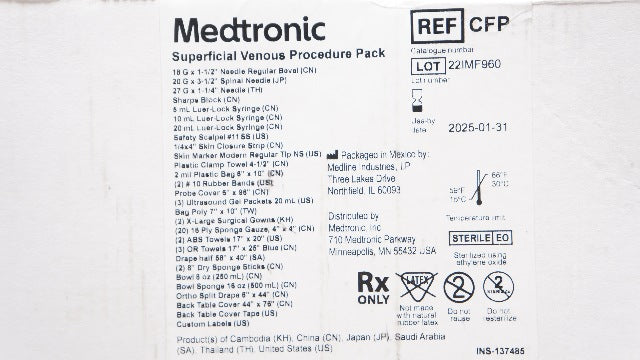 Medtronic CFP Superficial Venous Procedure Pack – Imedicsales