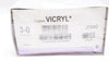 Ethicon J784G 3-0 Coated Vicryl, SH, 26mm 1/2c Taper, 27inch - Box of 12