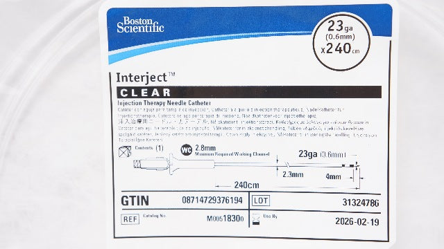 Boston Scientific 1830 Interject Injection Therapy Ndle. Cath. 23Ga x ...