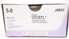 Ethicon J493H 5-0 Vicryl, P-3 13mm 3/8c Reverse Cutting,18inch - Box of 36