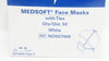 Medline NON27400 Soft Surgical Face Mask, W/Ties,White - Box of 50 (x)