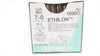 Ethicon 1696G 7-0 ETHILON Stre P-1 11mm 3/8c Reverse Cutting 18inch(x)-Box of 9