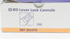 BD 303370 Lever Lock Cannula - Box of 87