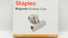 Staples ST17695 Magnetic Bulldog Clips - Box of 12