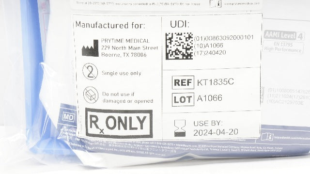 Prytime Medical KT1835C Halyard ER-Reboa Cath. Convenience Set (x ...