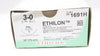 Ethicon 1691H 3-0 Ethilon Stre. PSL 30mm 3/8c Reverse Cutting,30In - Box of 26