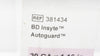 BD 381434 Insyte Autoguard IV Cath. 20Ga x 1.16inch 60mL - Box of 50