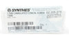 Synthes 02.205.275 5.0mm Cannulated Conical Screw 75mm