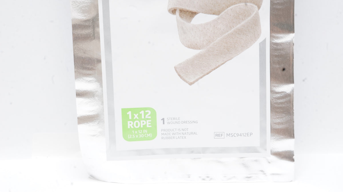 Medline MSC9412EP Maxorb Extra Alginate Wound Dressing 1 x 12 Rope ...