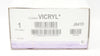 Ethicon J841D 1 VICRYL Polyglactin Stre CT-1 36mm 1/2c Taper, 18inch - Box of 12