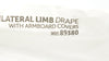 Halyard 89380 Bilateral Limb Drape w/Armboard Covers