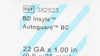 BD 382523 Insyte Autoguard BC Shielded I.V. Cath. 22Ga x 1.0inch - Box of 50