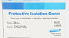 Carter-Health CH22165L Protective Isolation Gown Blue, Large - Box of 20
