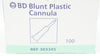 BD 303345 Blunt Plastic Cannula (x) - Box of 100