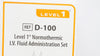 Smiths Medical D-100 Level 1 Normothermic IV Fluid Administration Set