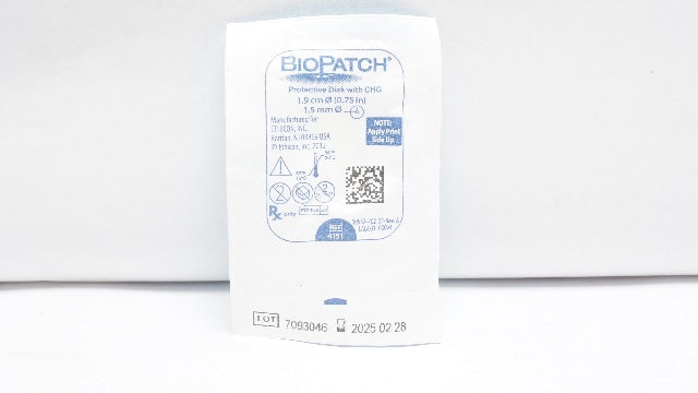 Ethicon 4151 BioPatch Protective Disk with CHG 0.75inch x 1.5 mm (x ...