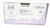 Ethicon J980H 3-0 Coated Vicryl Polyglactin910 CTX 48mm 1/2c Taperpoint-Box of36