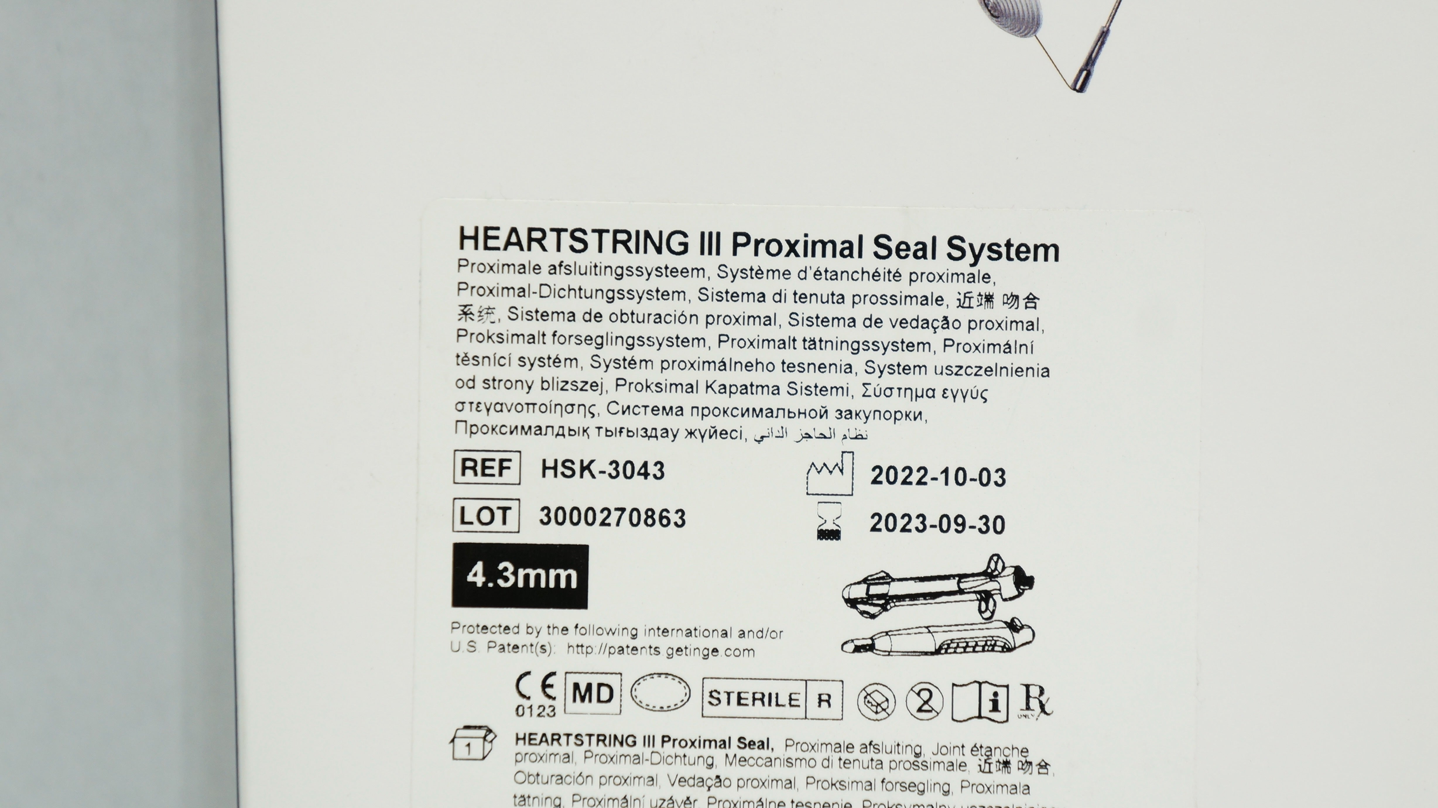 Maquet HSK-3043 Getinge Heartstring III Proximal Seal System 4.3mm (x ...