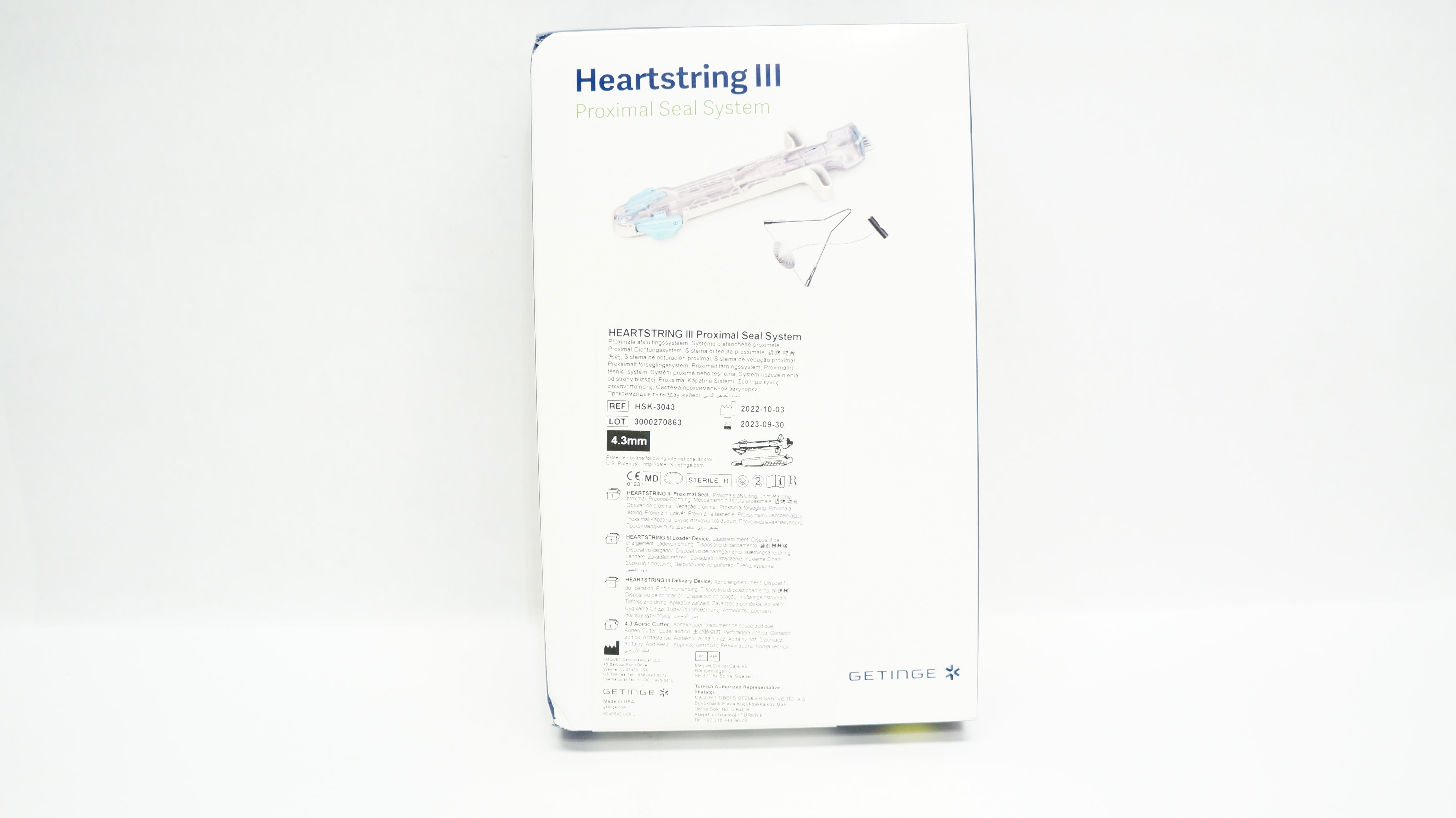 Maquet HSK-3043 Getinge Heartstring III Proximal Seal System 4.3mm (x ...