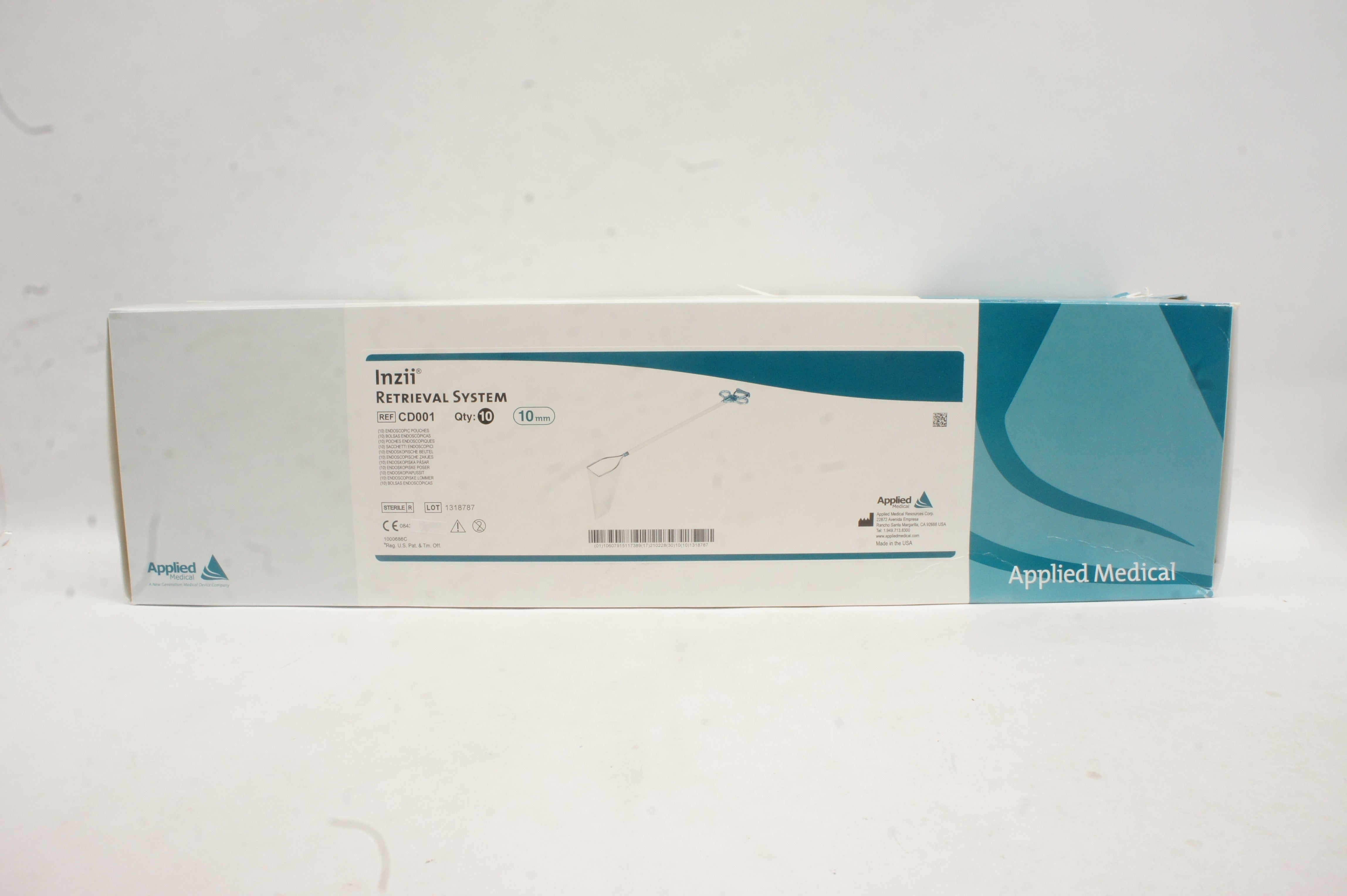 Applied Medical CD001 Inzii Endoscopic Pouch 10mm (x) - Box of 10