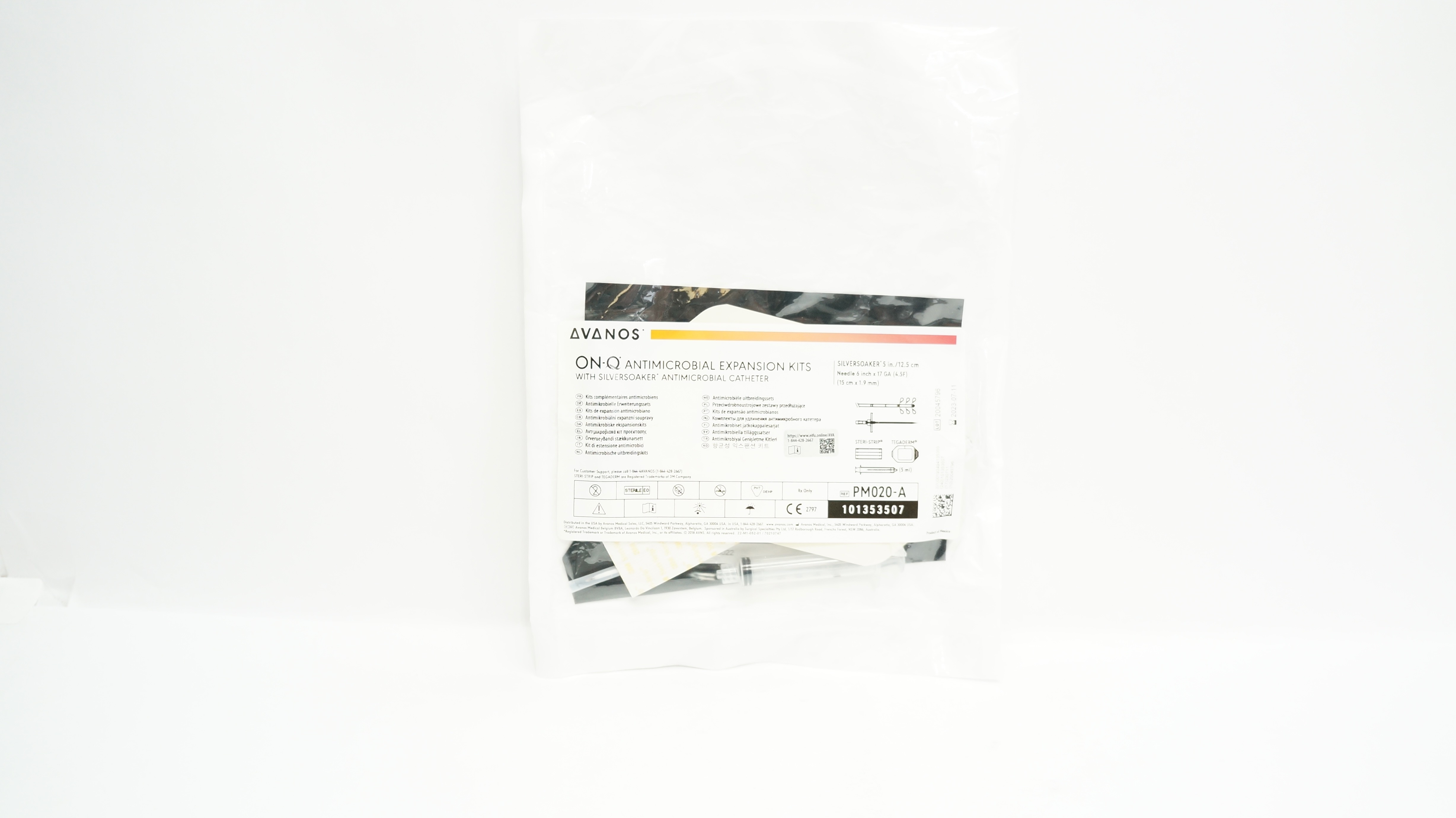 Avanos PM020-A On-Q Antimicrobial Expansion Kits 5inch Cath. Ndle 6inchx17GA (x)