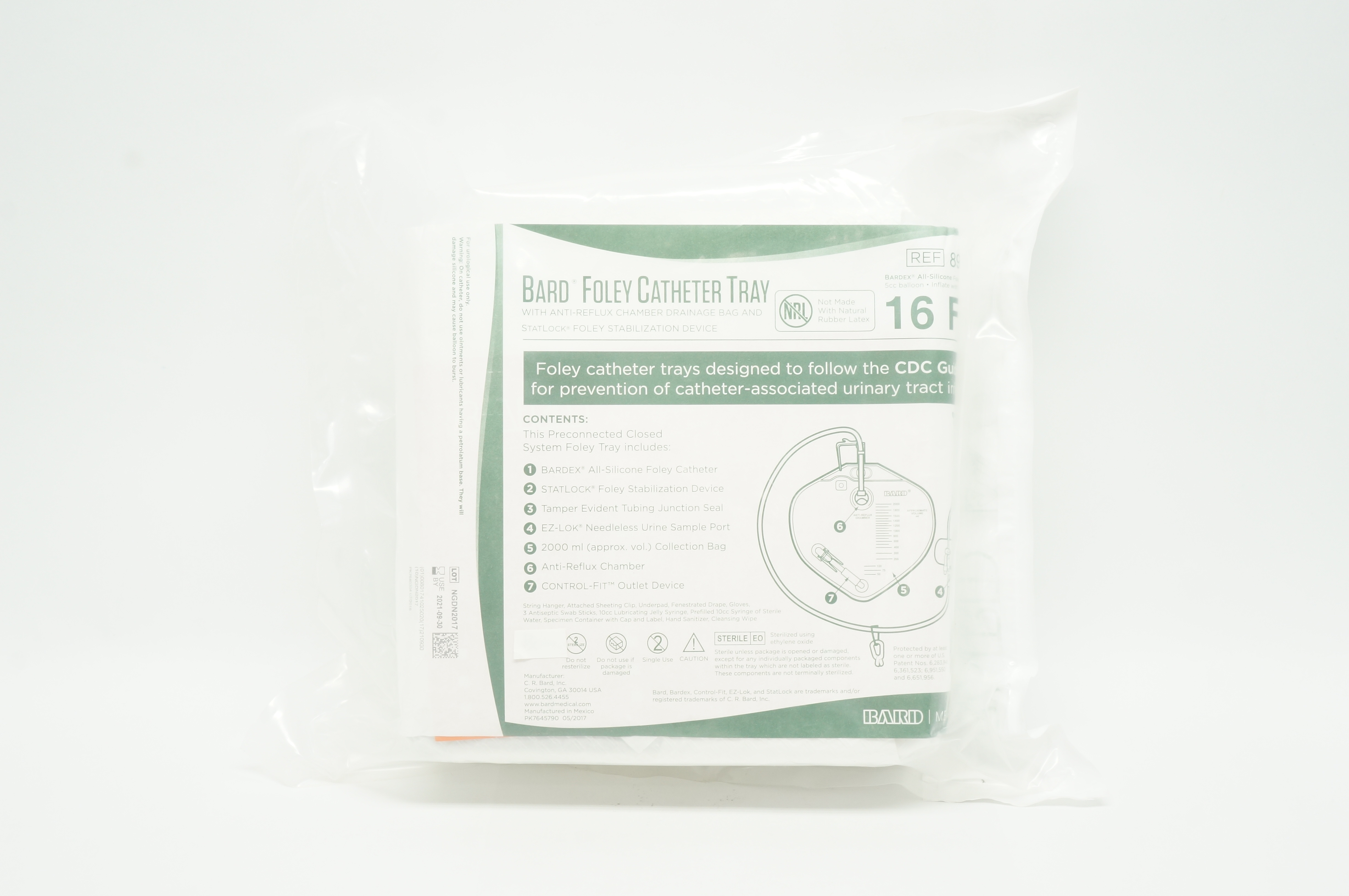 Bard 897516 Foley Cath. Tray 16Fr